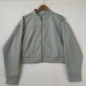 GILLY HICKS Women's Quilted Bomber Jacket Size Large‎